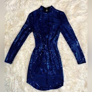 Beautiful royal blue sequence dress